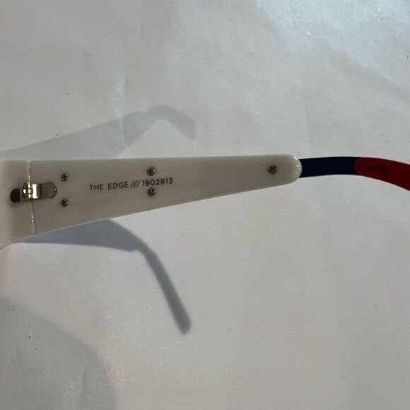 LE SPECS ADAM SELMAN THE EDGE SUNGLASSES IN WHITE,BLUE main image 5